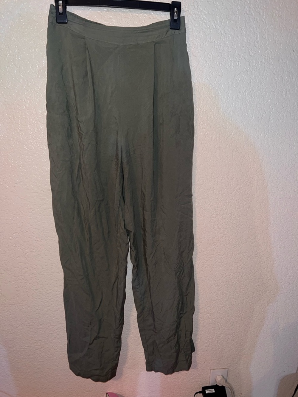 ASOS Olive Green Straight Leg Pants
